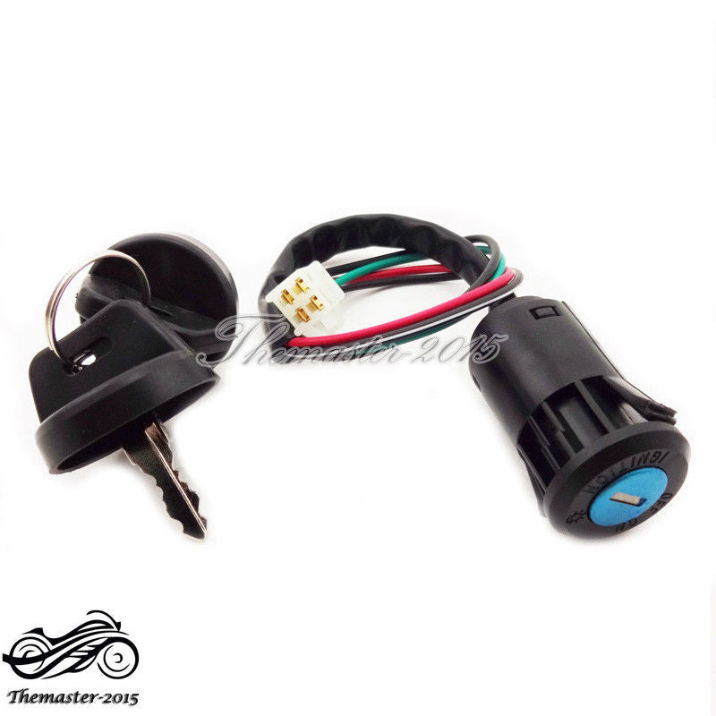 4 Wire On Off Ignition Key Switch For Chinese 50cc 70 90cc 110cc 125cc Quad ATV Q