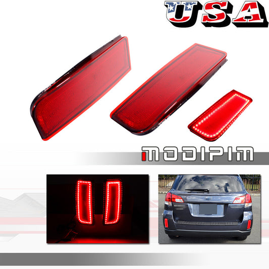 Red rear bumper reflector tail brake light suitable for 10-14 for Subaru Outback 84281AJ01A- v