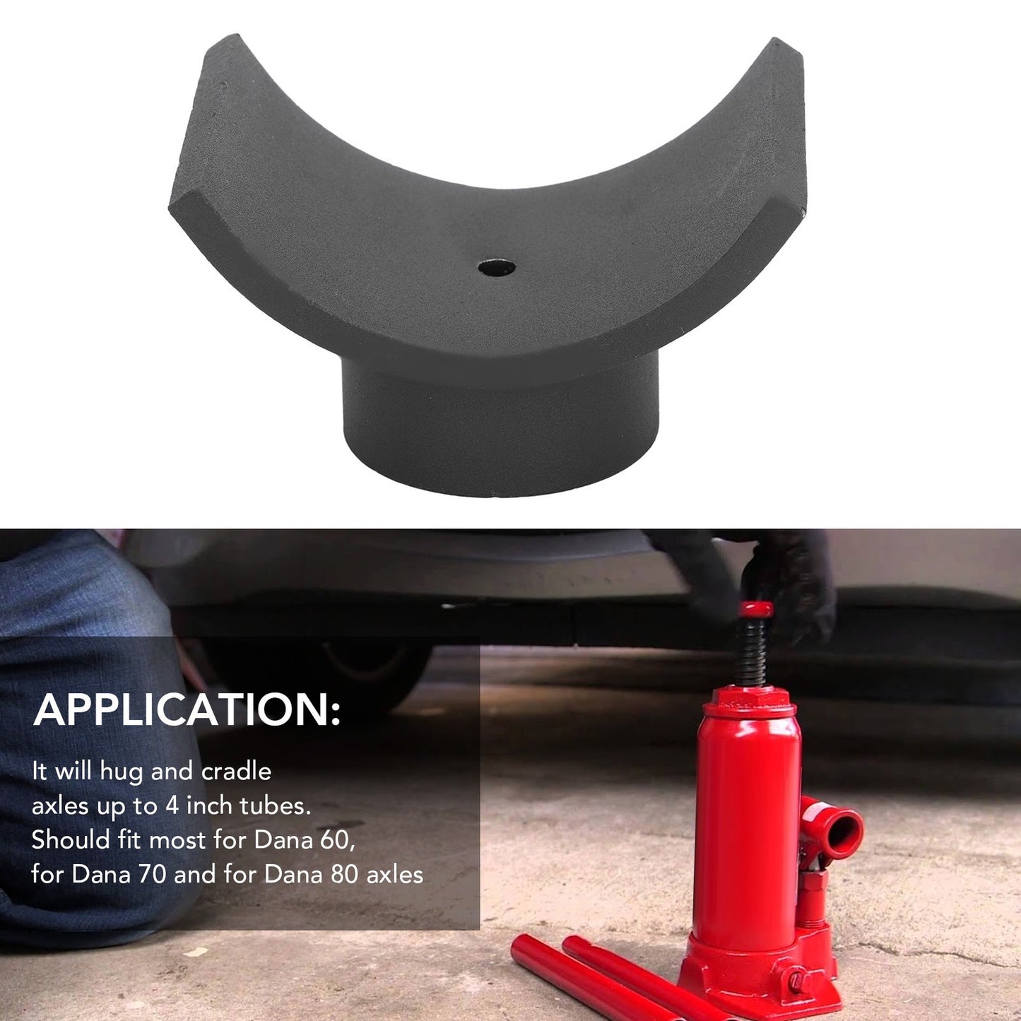 4 Inch Bottle Jack Axles Saddle Heavy Duty Iron Bottle Jack Lifting Axles