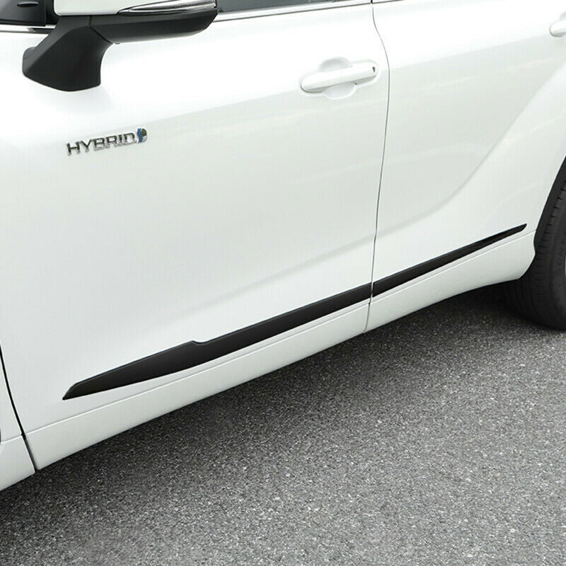 Gloss Black Door Body Side Molding Cover ABS for Toyota New Highlander 2020-2023
