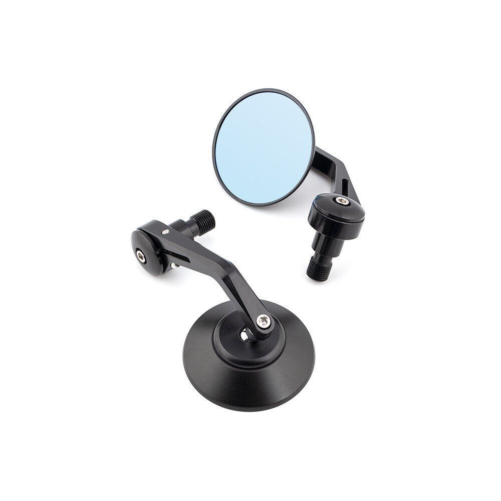 Black Handlebar End Side Mirror M16 Bolt-on for Yamaha XSR700 FZ8 MT-09 MT-07 Q