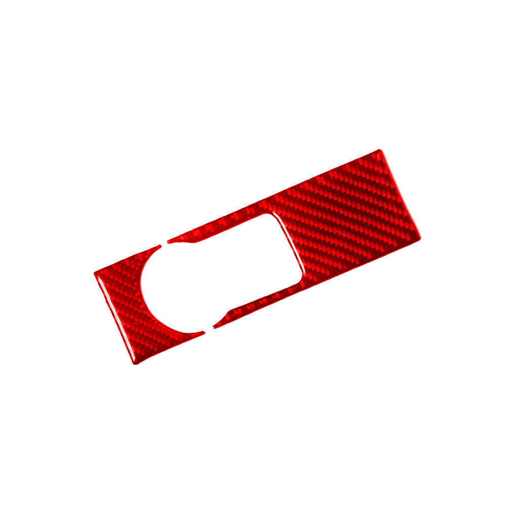 2Pcs Red Carbon Fiber Dim Light Control Cover Trim for Chevrolet Sonic 2012-2016