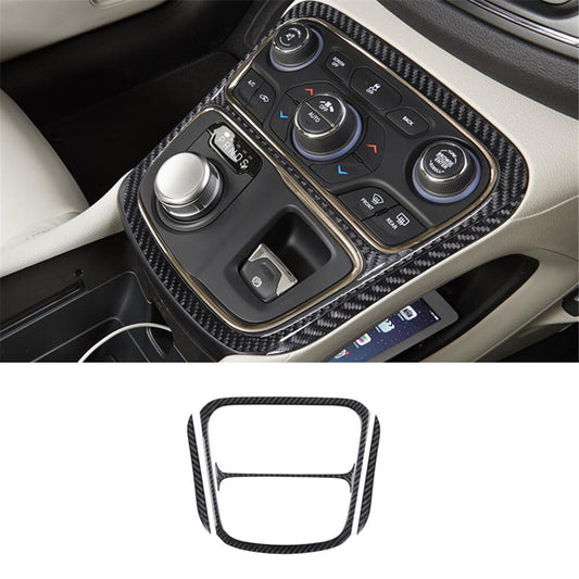 for Honda Odyssey 2005-2010 Carbon Fiber Interior Front Cupholder Cover Trim Red v