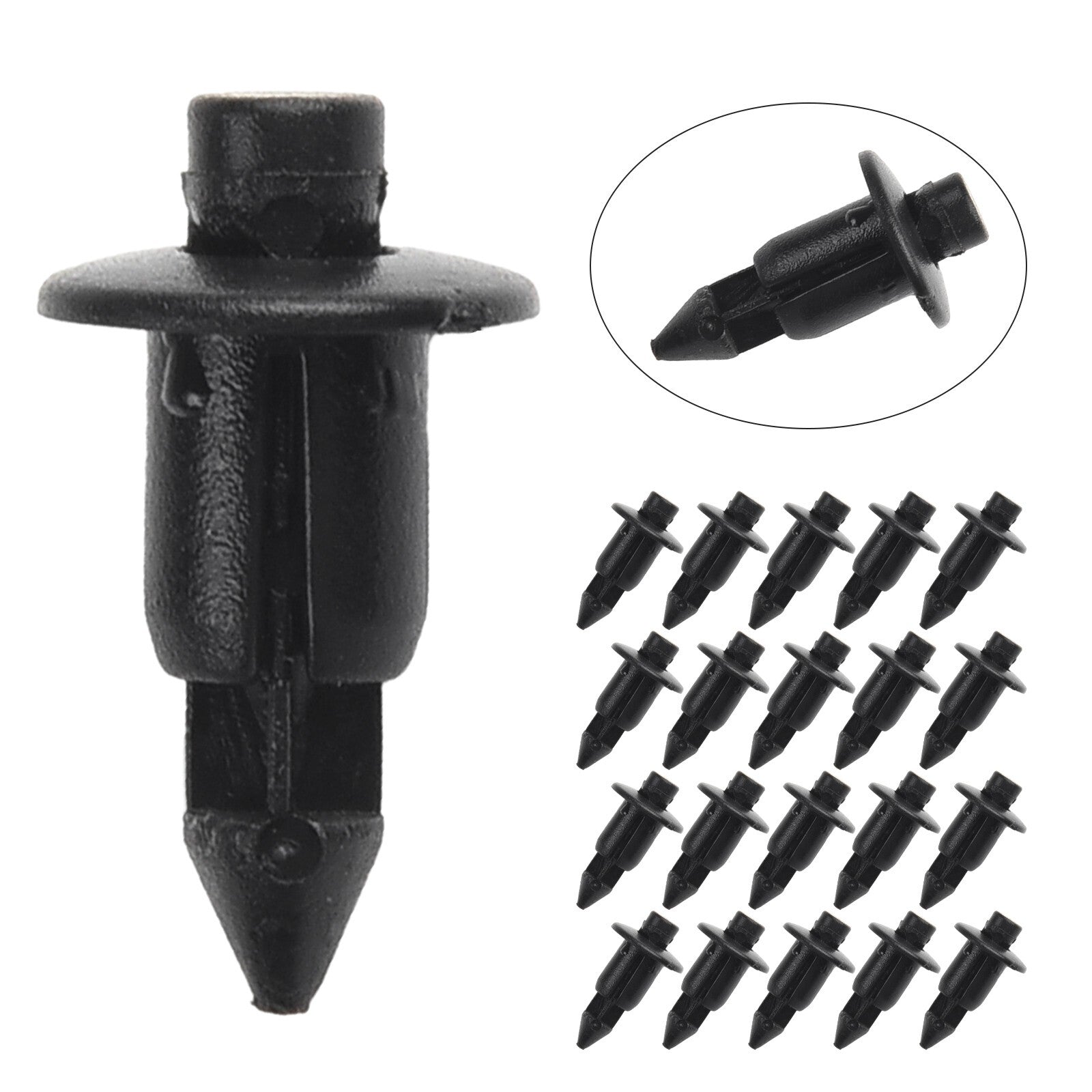 for Suzuki - 20 Pcs 6mm Plastic Rivet Bike Fairing Trims Clips-Set v