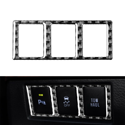 Interior Mode Switch Cover Trim for Toyota Tundra 2014-2021 Carbon Fiber Black