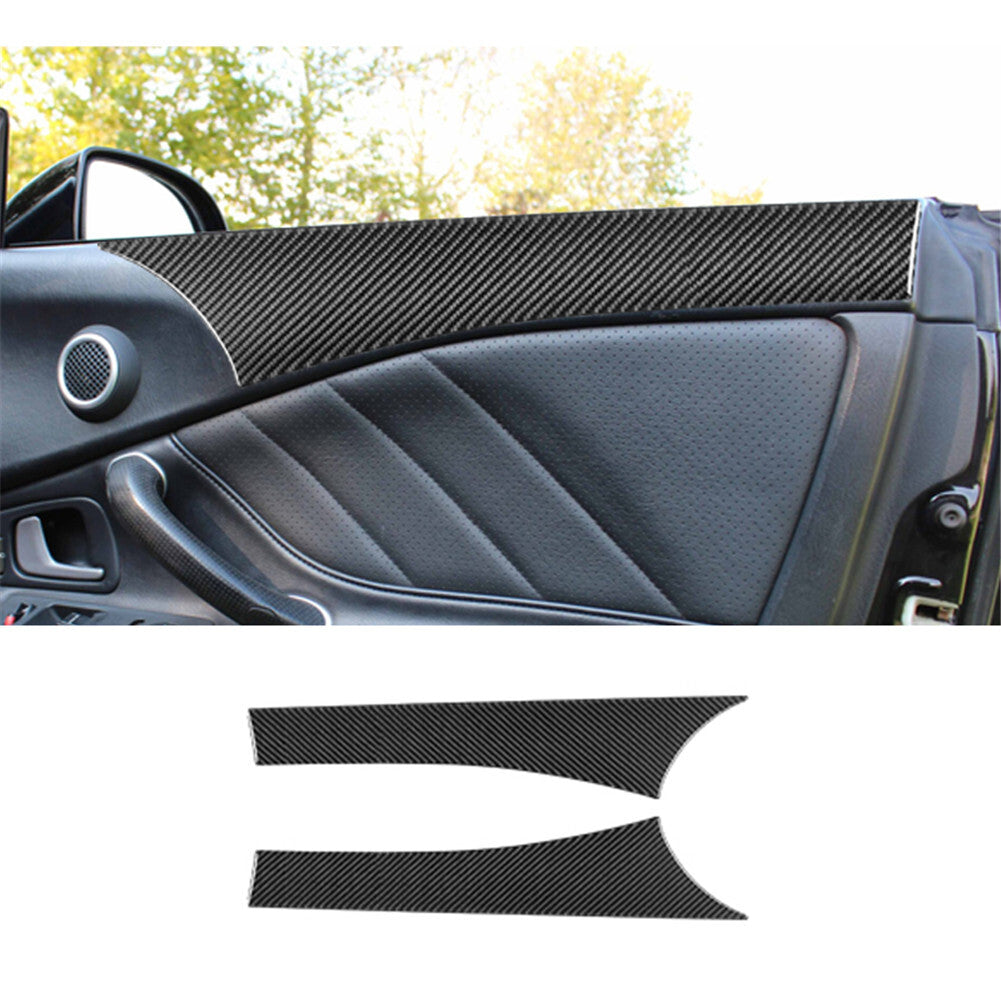 Carbon fiber ABS window lift switch panel cover decoration 4X suitable for Kia Seltos 2020-2023- v
