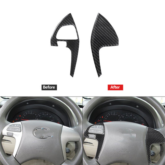 Carbon Fiber A-pillar Triangle Decorative Cover Trim for Corolla 2007-13 v
