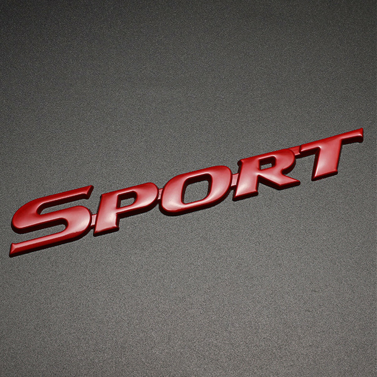Red Sport Racing Logo Car Trim Sticker Auto Trunk Tailgate Emblem Decal 3D Metal