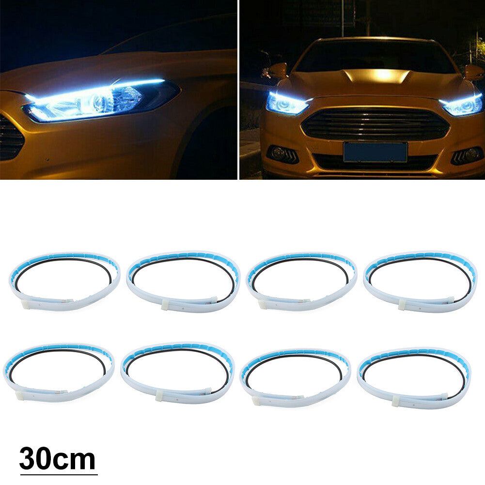 2x 30cm Sequential LED Strip Car Turn Signal Indicator DRL Daytime Running Light