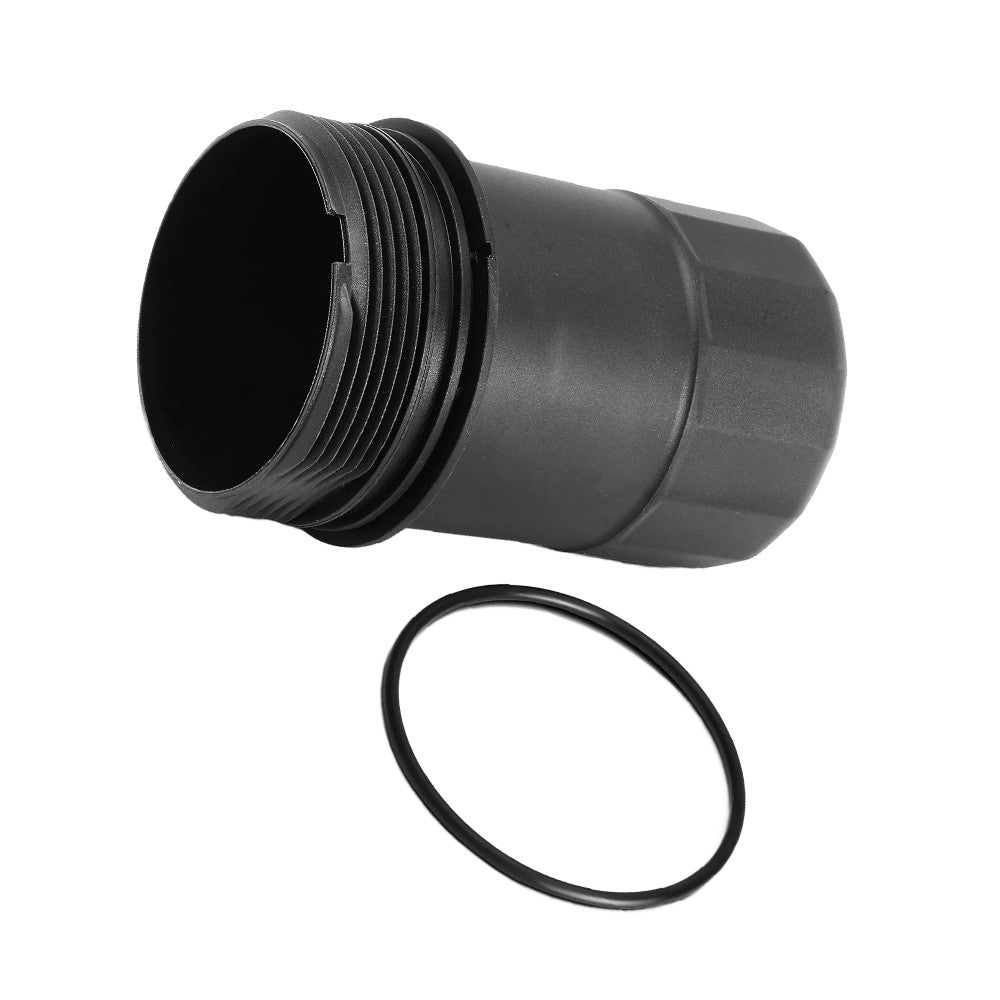 Fit For W204 W205 W218 W166 E43 E450 AMG Oil Filter Cover Cap With O-Ring Black Q