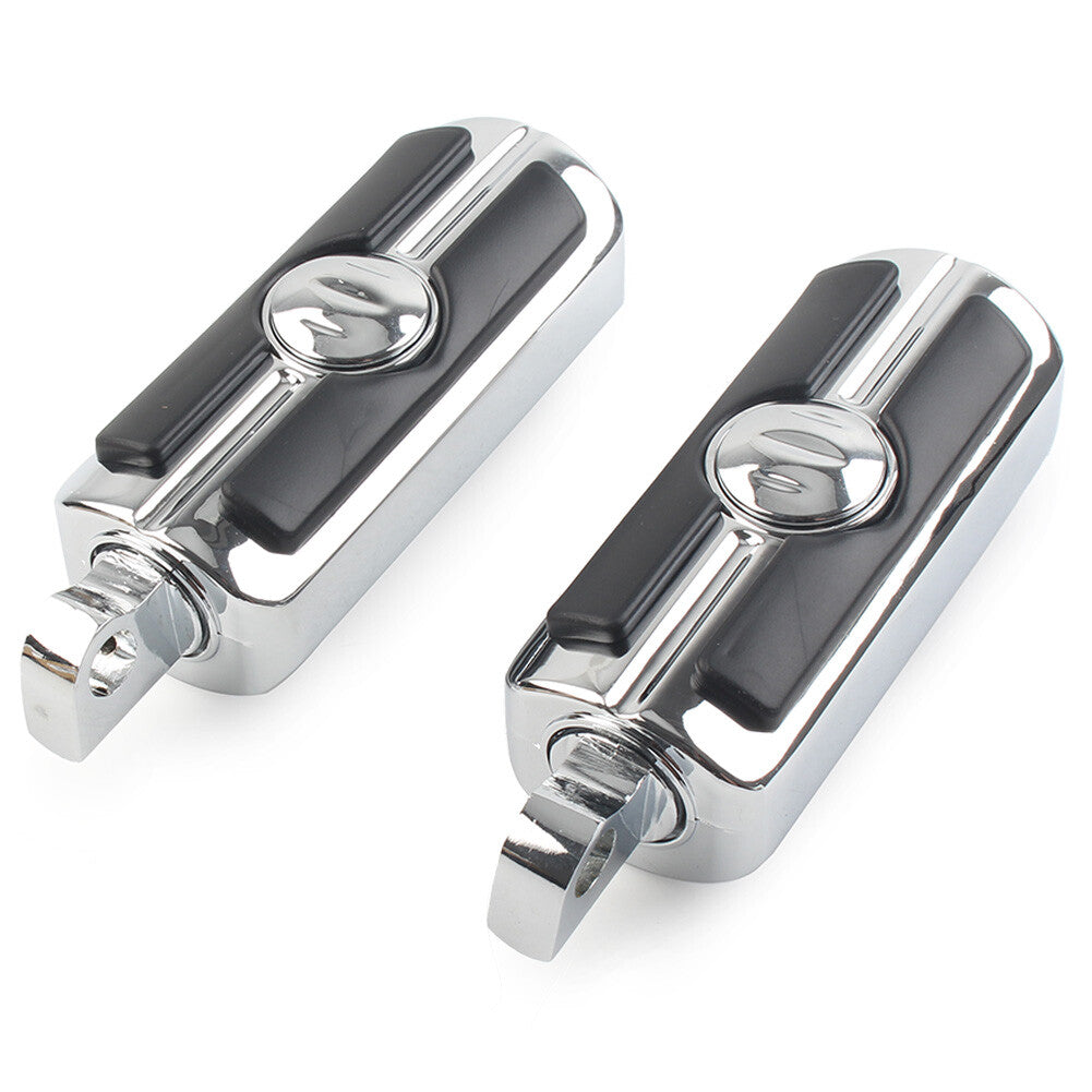 FIT for Harley-Davidson Motorcycle Foot Pegs Footrests Footpegs 10mm