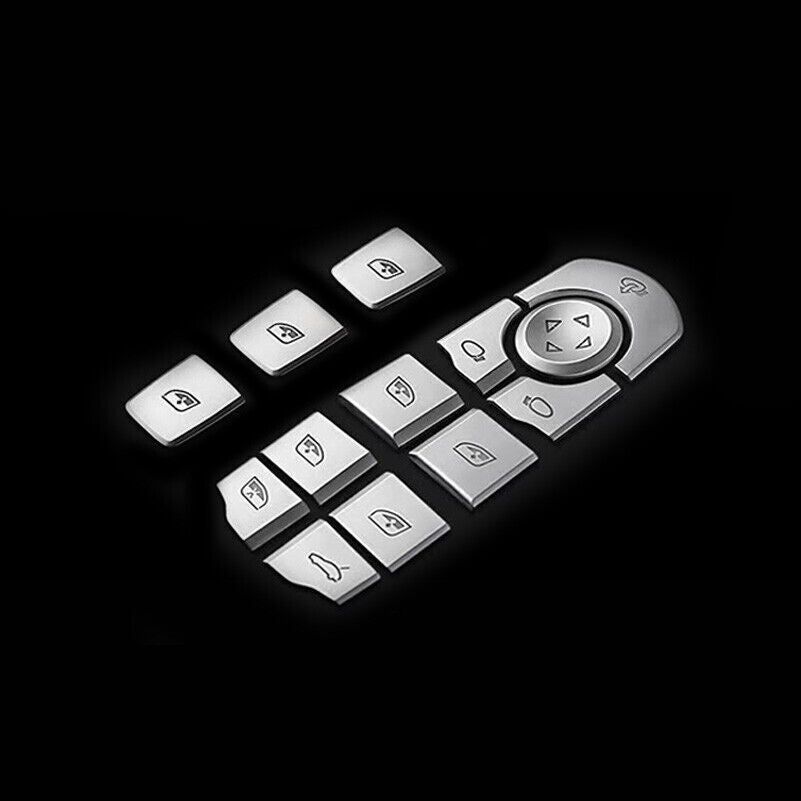 Interior door and window switch button decorative protective covers for Cayenne cars 2011-2017- n