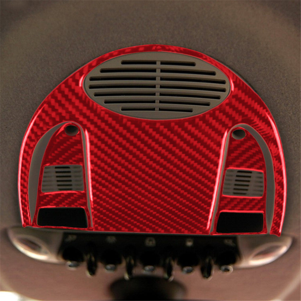 Red Interior Carbon Fiber Center Reading Light Panel Trim Cover for MINI Cooper