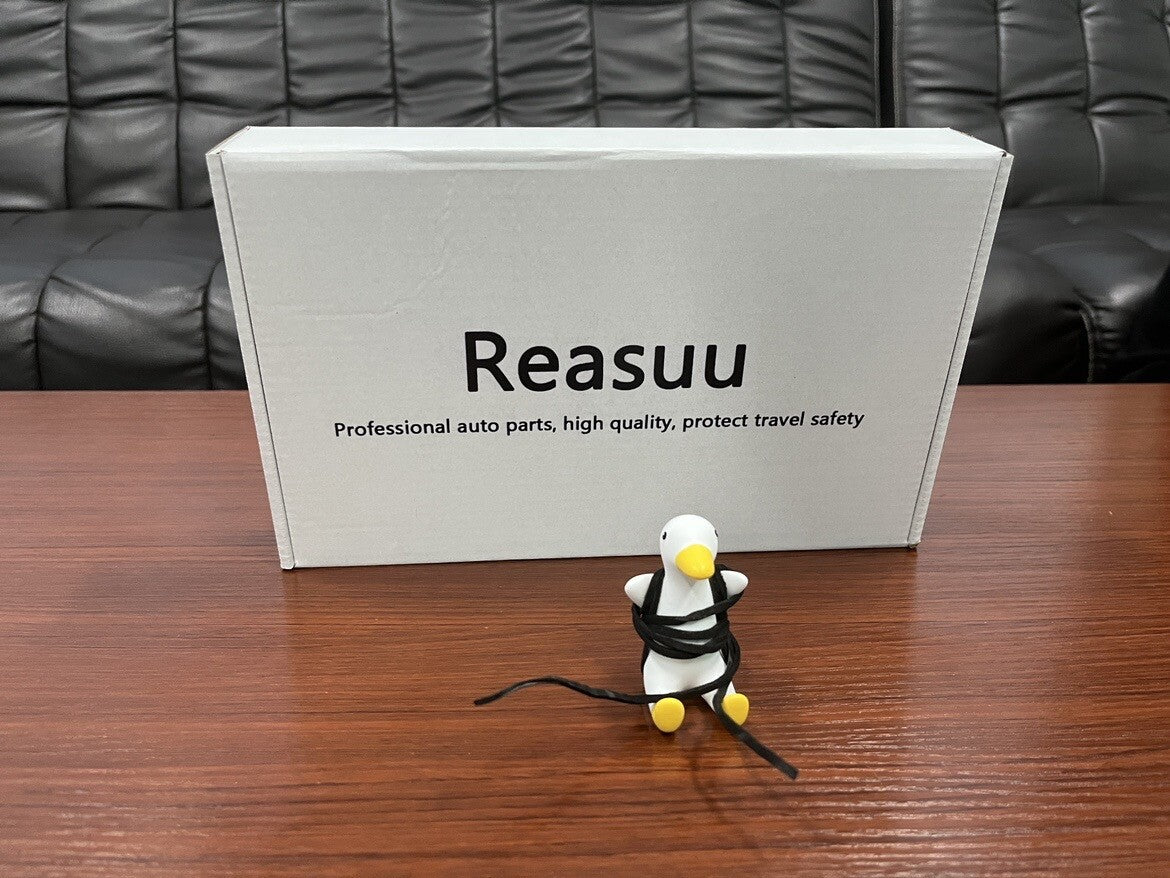 Reasuu Automotive interior trim Cute Swinging Duck Car Mirror Hanging Ornament