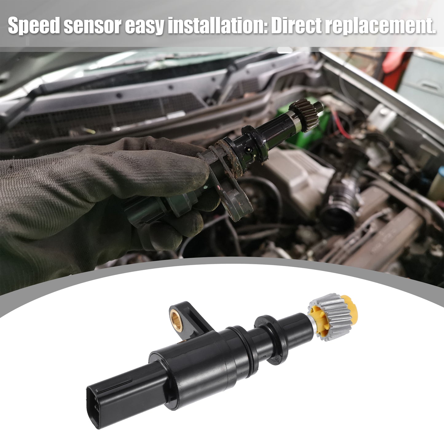 78410-S5A-901 Transmission Speed Sensor for Honda 3 Pins Plastic Metal Black