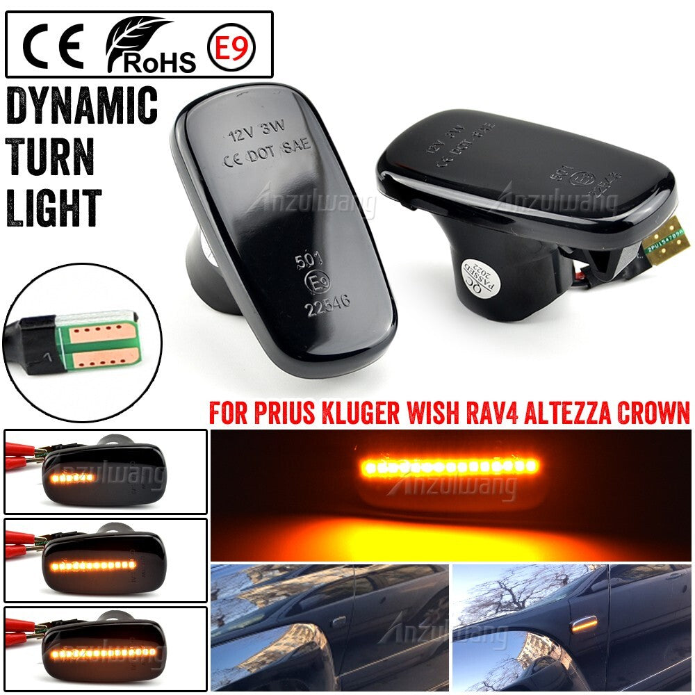 Dynamic Side Marker Turn Light for Toyota Prado Veross for Lexus IS 200/300 for Scion xB