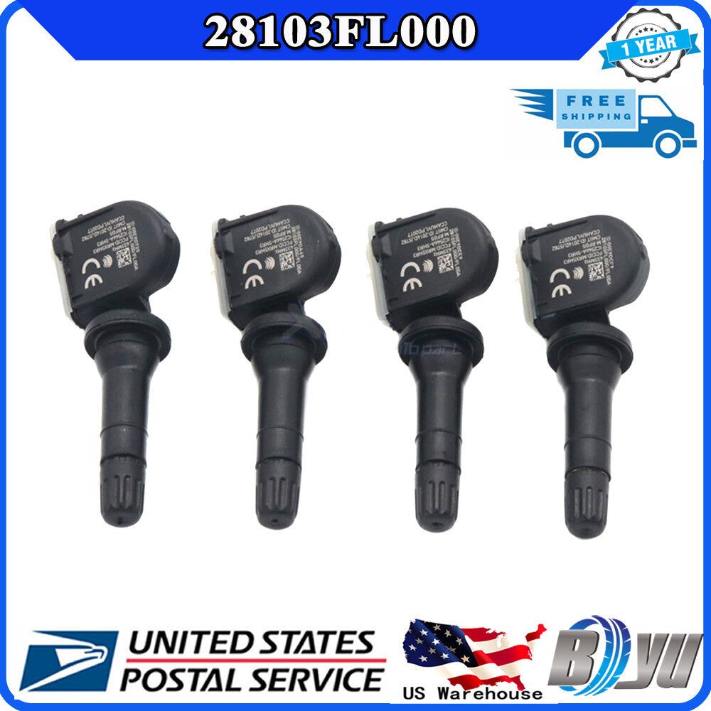 28103FL000 new (4) TPMS Tire Pressure Sensor for Subaru Impreza Crosstrek 433MHz