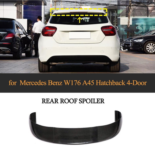 Carbon Fiber Rear Roof Spoiler for Benz A Class W176 A45 A180 A200 A250 13-18