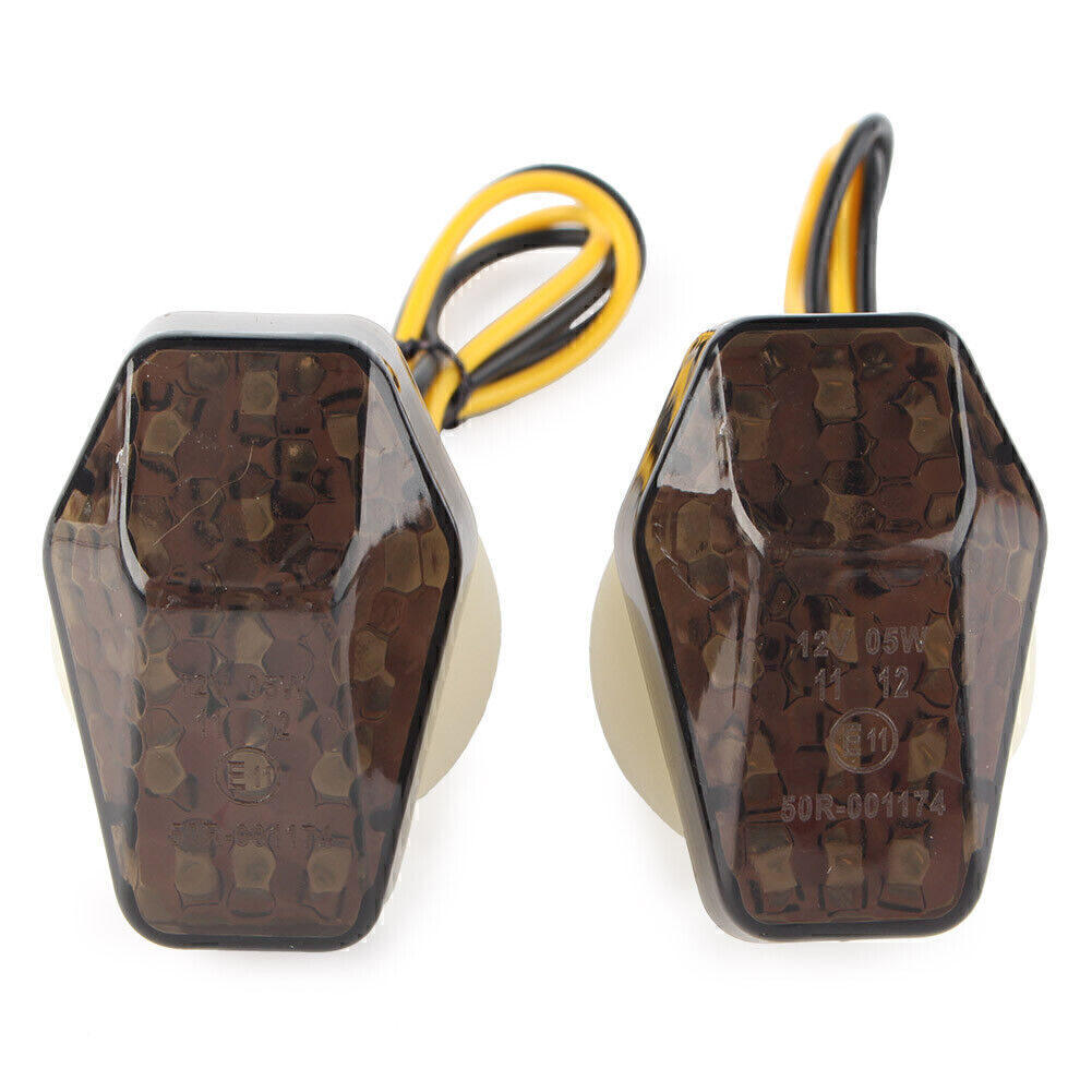 2x Smoke LED Turn singal light for Suzuki GSXR650 700 2001-2005 GSXR1000 01-04 Q