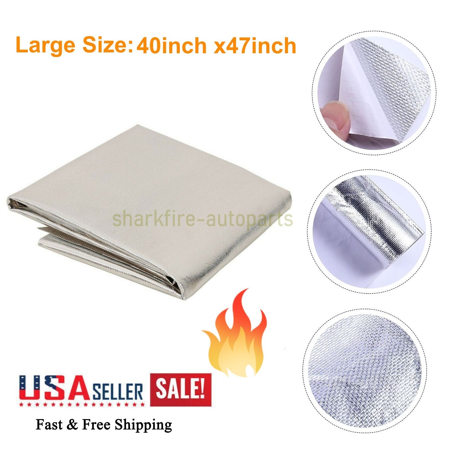 Adhesive heat shield, heat shield, ultimate high-temperature protection