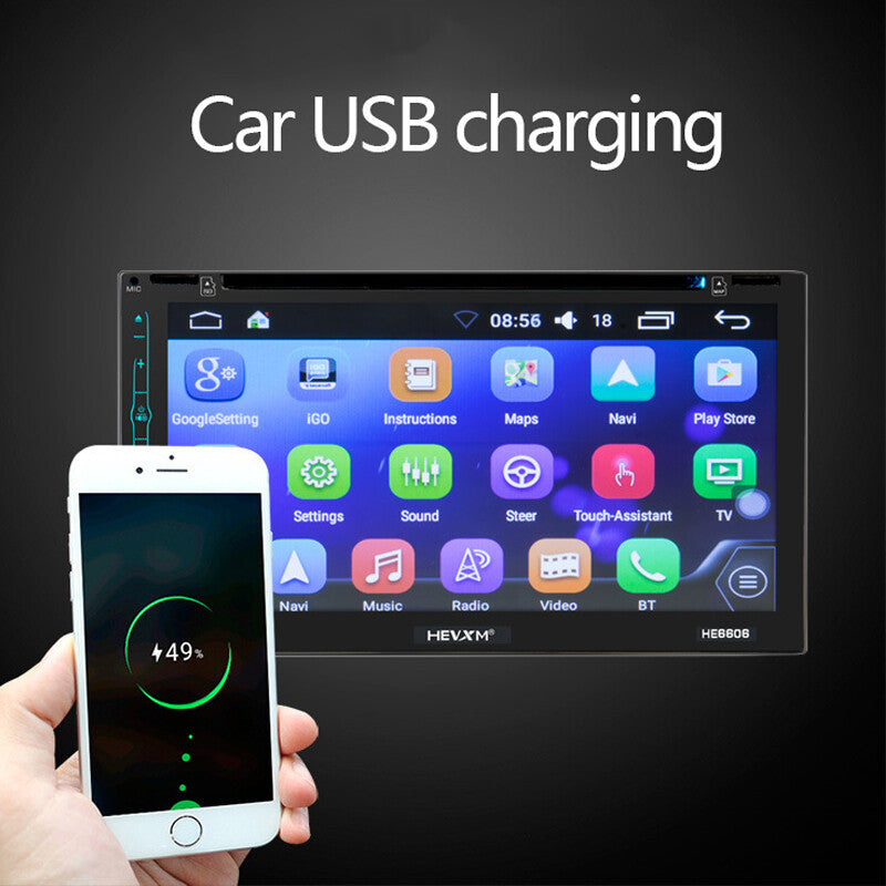 6.95-inch touchscreen Android 1+16G Car GPS Navigation Radio Video DVD Player 2DIN Stereo n