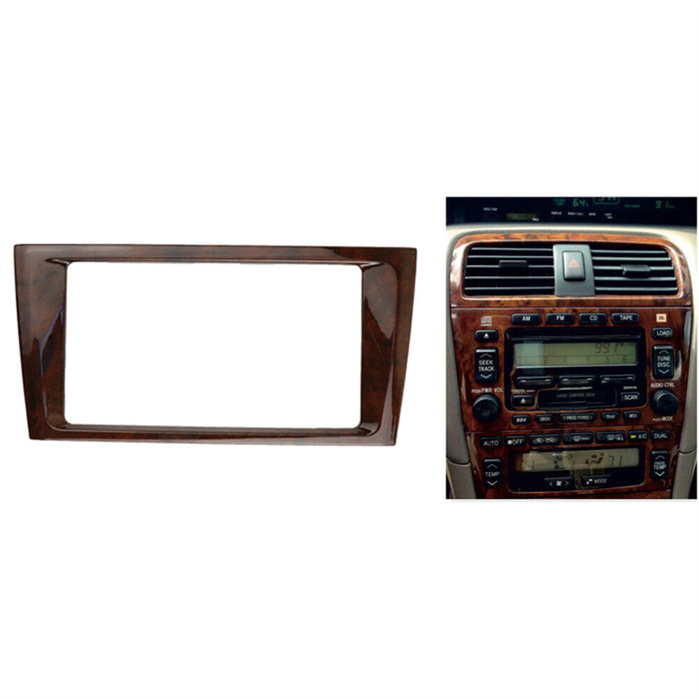 New 2 Din Car Stereo Radio Fascia Panel Frame Trim for Toyota for Avalon 2000-2004 Q