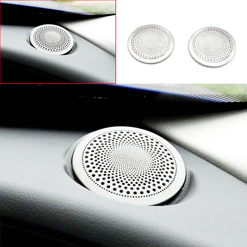 for Jaguar F-PACE 2021-2022 Silver Titanium Console Dashboard Horn Cover Trim