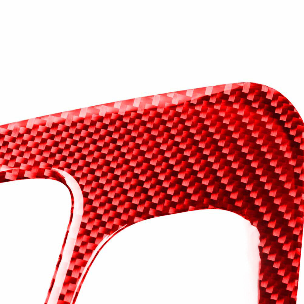 Red Carbon Fiber Passenger Glove Box Latch Trim Cover for KIA Sedona 2015-2016 v
