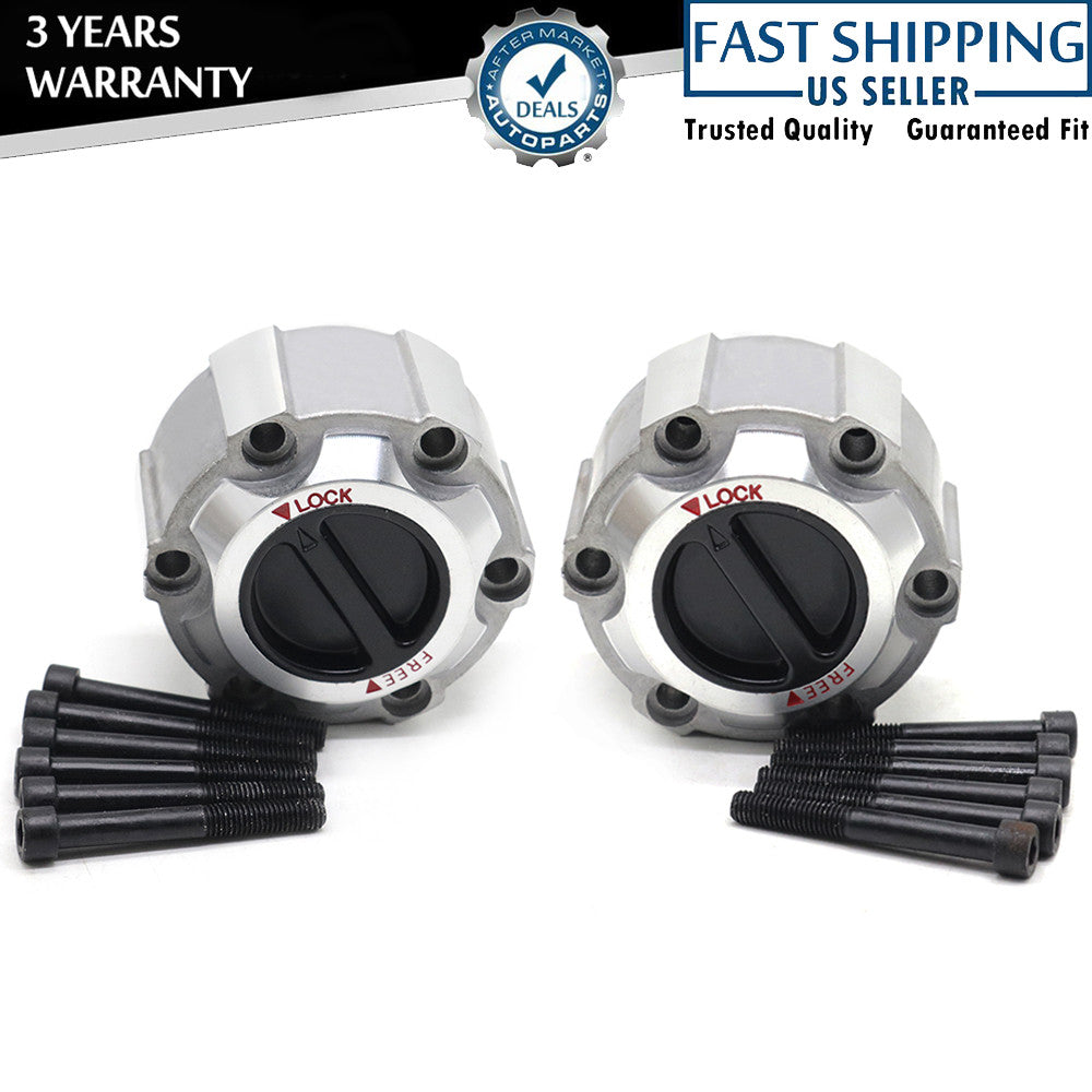 2x Locking Hubs 4 Wheel Drive for Nissan Frontier Pathfinder Pickup Xterra D21 Q