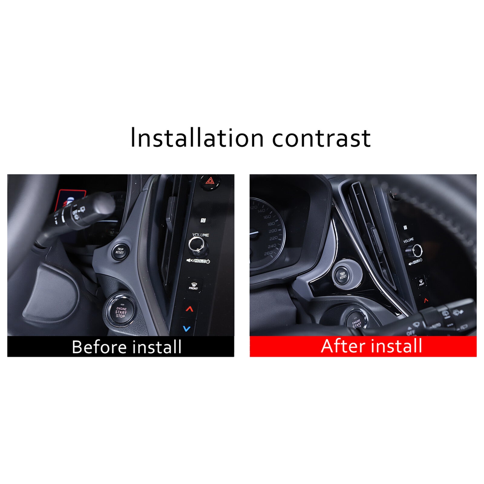Glossy Black Centra Mileage Panel Sticker Decor for Subaru WRX 2022-2024 1 Piece - n