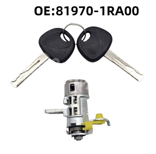Door Lock Cylinder With 2 Keys Exterior Parts Fit for Dodge Attitude 2012-2014 Q