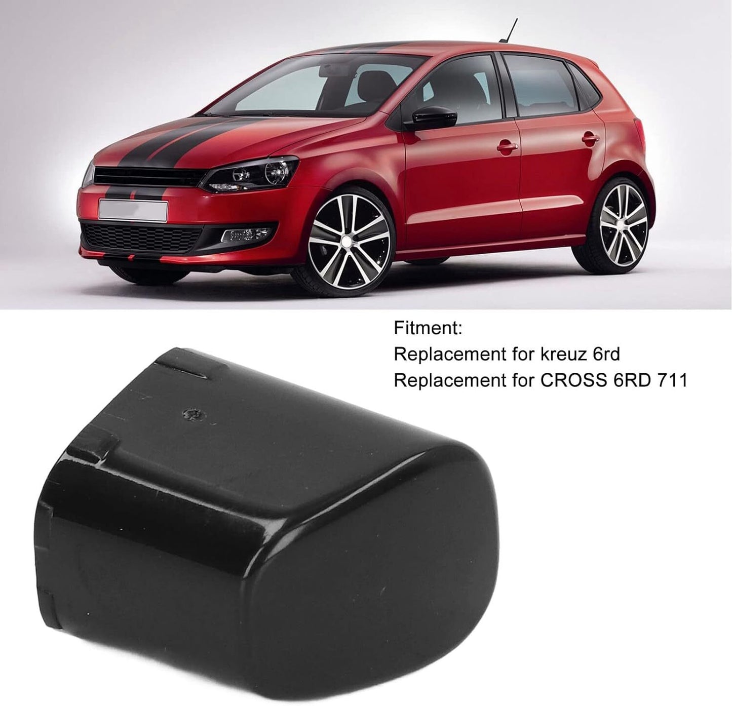 Black Handbrake Parking Brake Button Cover for VW for Volkswagen Polo 6RD711333A New