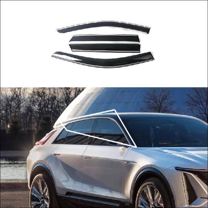 for Cadillac Lyriq 2023-2024 Window Side Visors Sun Rain Guard Vent Deflectors n