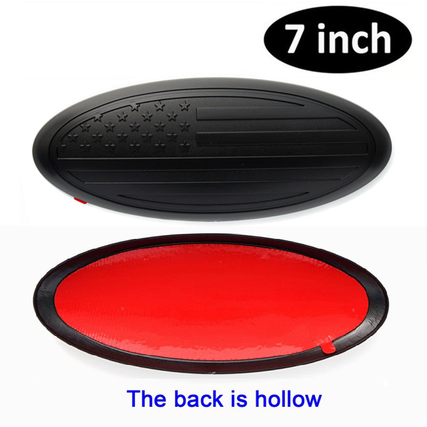 7-inch American flag oval badge for 1999-04 F150/F350 front grille and tailgate. n