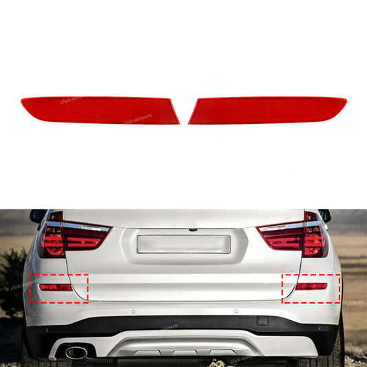 Rear RL Bumper Reflector Strip Light Cover Trim for BMW F25 X3 Series 2014-2017