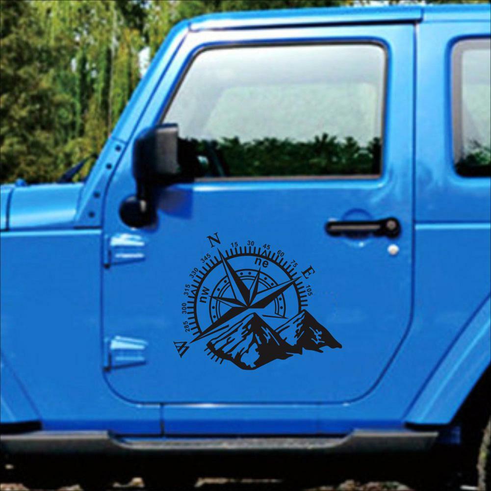 Car Hood Side Body DIY Compass Navigation Decal Decoration Sticker 19.6x23.6in