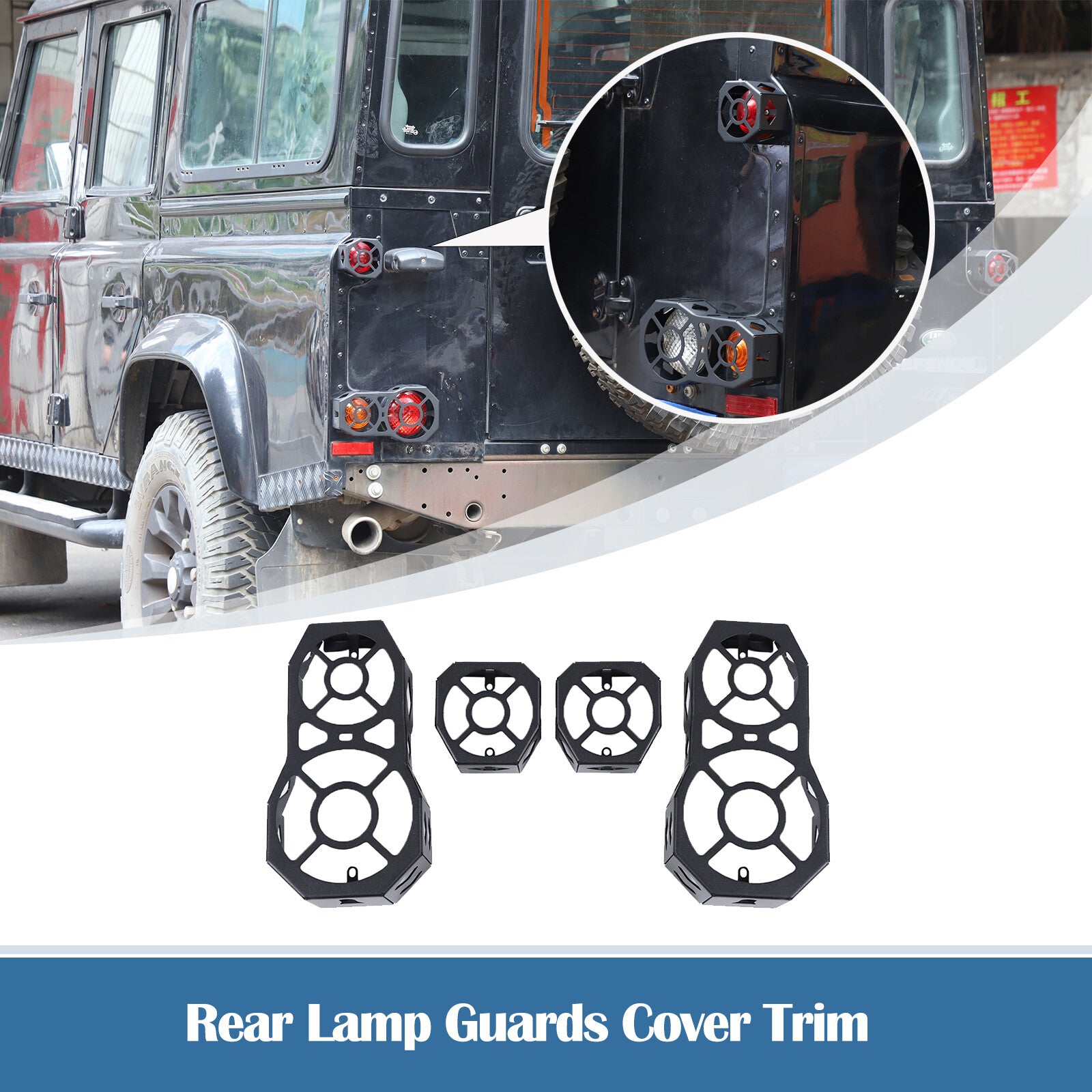 Rear taillight cover protection for Land Rover for Defender 90 110 2004 - 2019