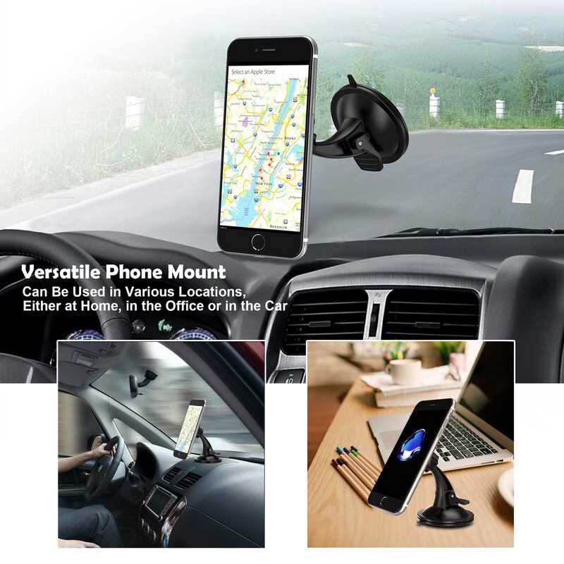 Universal 360° Car Windshield Dashboard Suction Cup Mounting Device for Phone Holders n