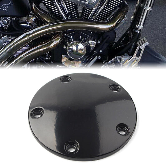 Timer Points Covers for Harley Davidson Twin Cam Softail Dyna 7805-0080 Black