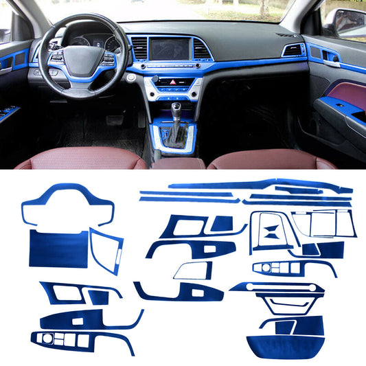Ice Blue Interior 3D Film Kit Stickers for Hyundai for Elantra 2017 - 2020
