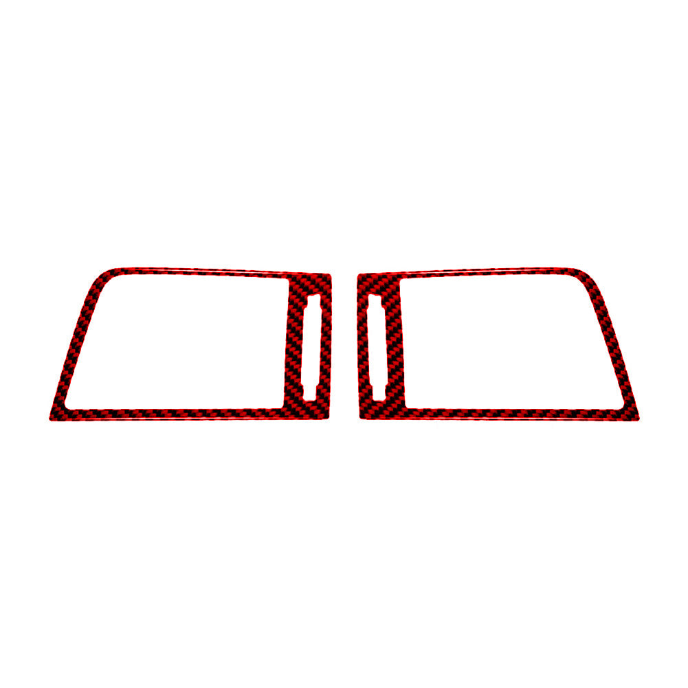3x Red Carbon Fiber Center Control Panel Below Trim Cover for MINI Cooper 07-11 v