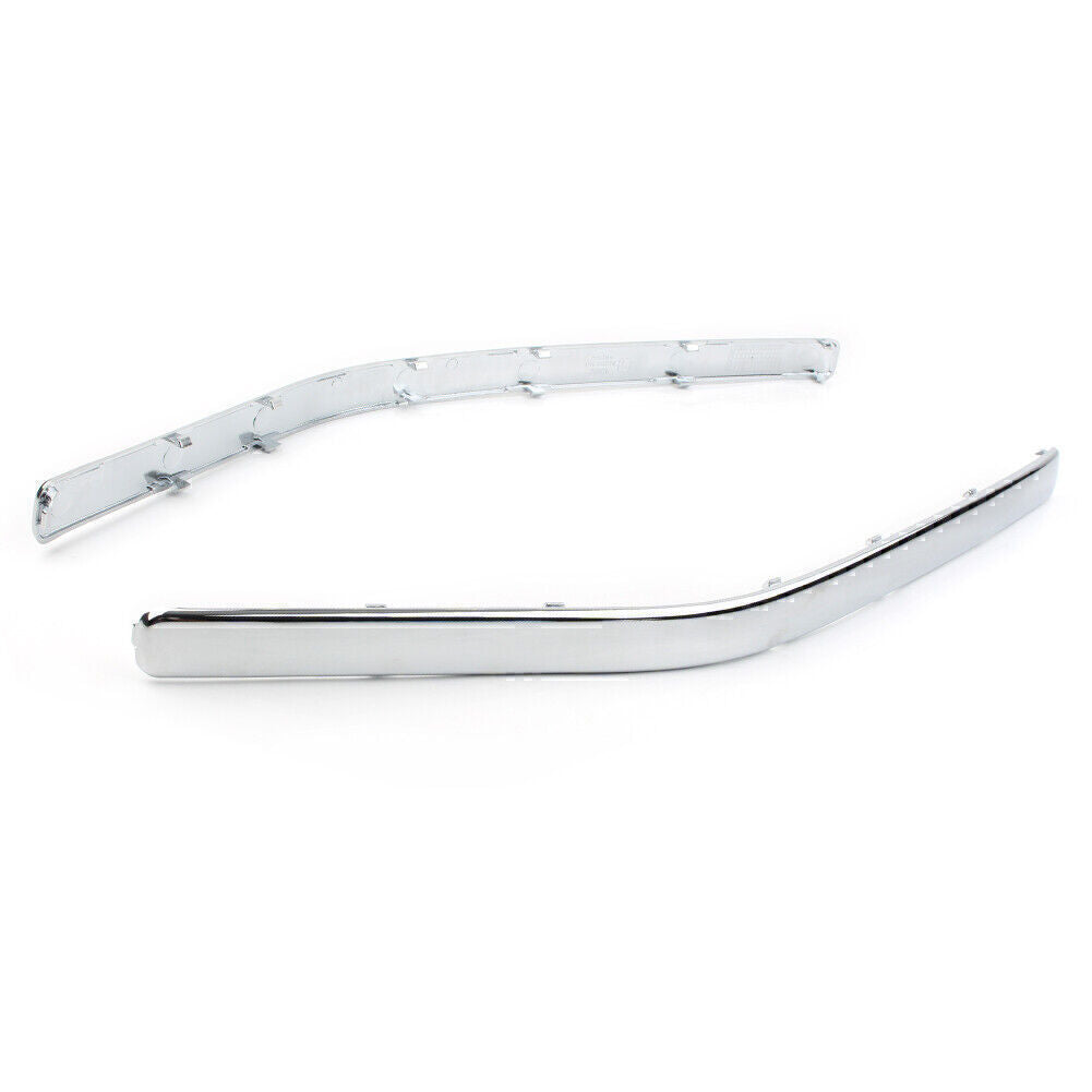 2x Chrome Front Side Fairing Cowl Edge Molding Trim Fit 2001-2006 for Honda GL1800