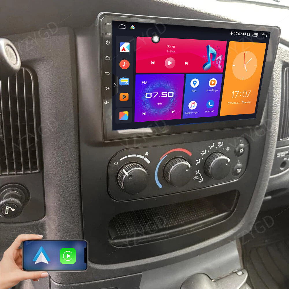 9 Android Auto CarPlay for Dodge for Ram 2002-2005 Car Stereo Radio GPS Multimedia