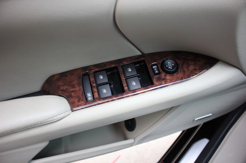 Glass Window Lifting Lock Panel Trim 4PCS for Cadillac XTS 2013-2017 Brown Wood