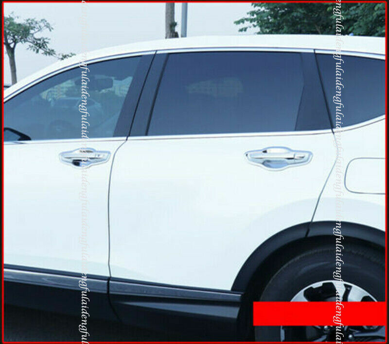 8P for Honda CR-V CRV 2017-2022 Chrome Car External Door Bowl Molding Cover Trim