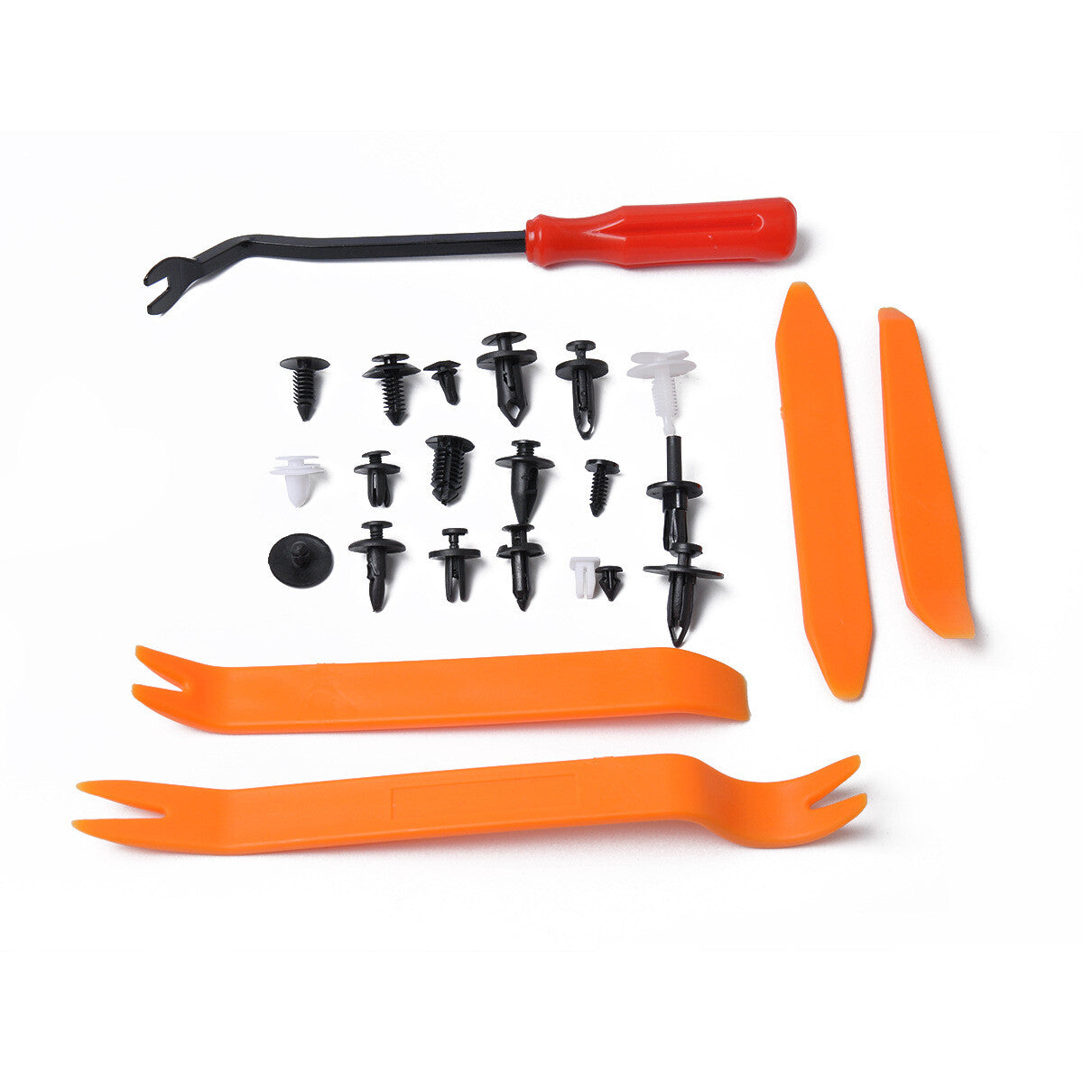 435-piece boxed set including clips, door nail knife, and removal tools for Jeep door panel linings. n