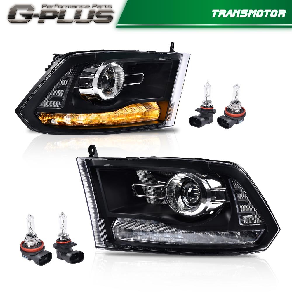 2013-2018 for Ram 1500 2500 3500 Black Puhua LED DRL
