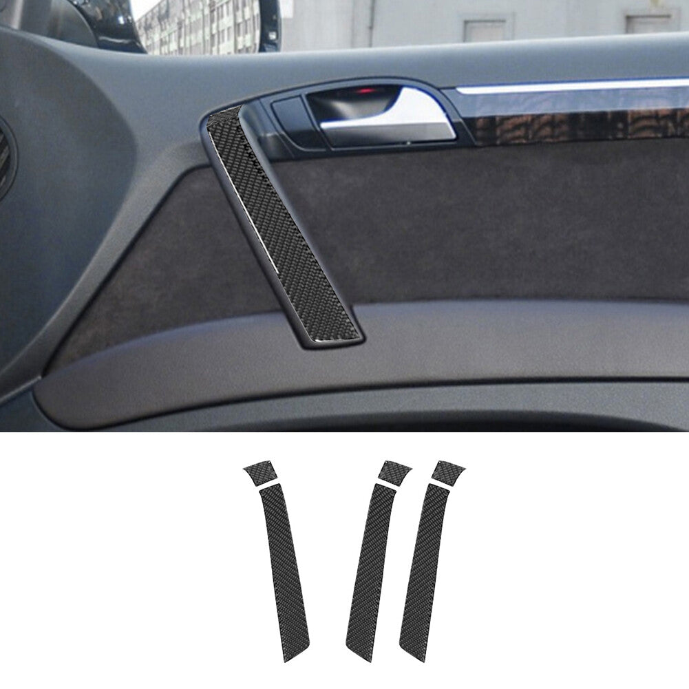2x Front Door Window Control Button Cover Carbon Fiber For M5 E39 1998-2003 v