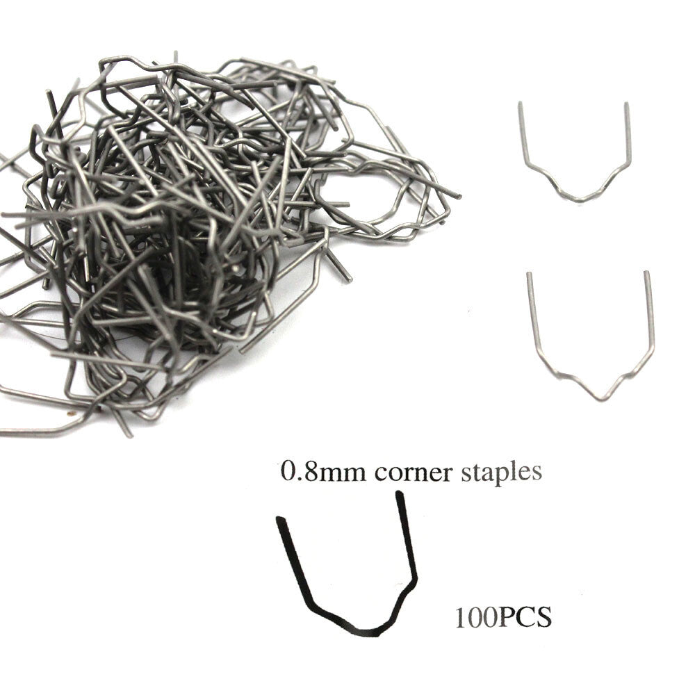 Universal Hot Corrugated Flat Staples Pre-Cut 100-0.6mm Plastic Stapler Repair v