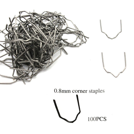Universal Hot Corrugated Flat Staples Pre-Cut 100-0.6mm Plastic Stapler Repair v